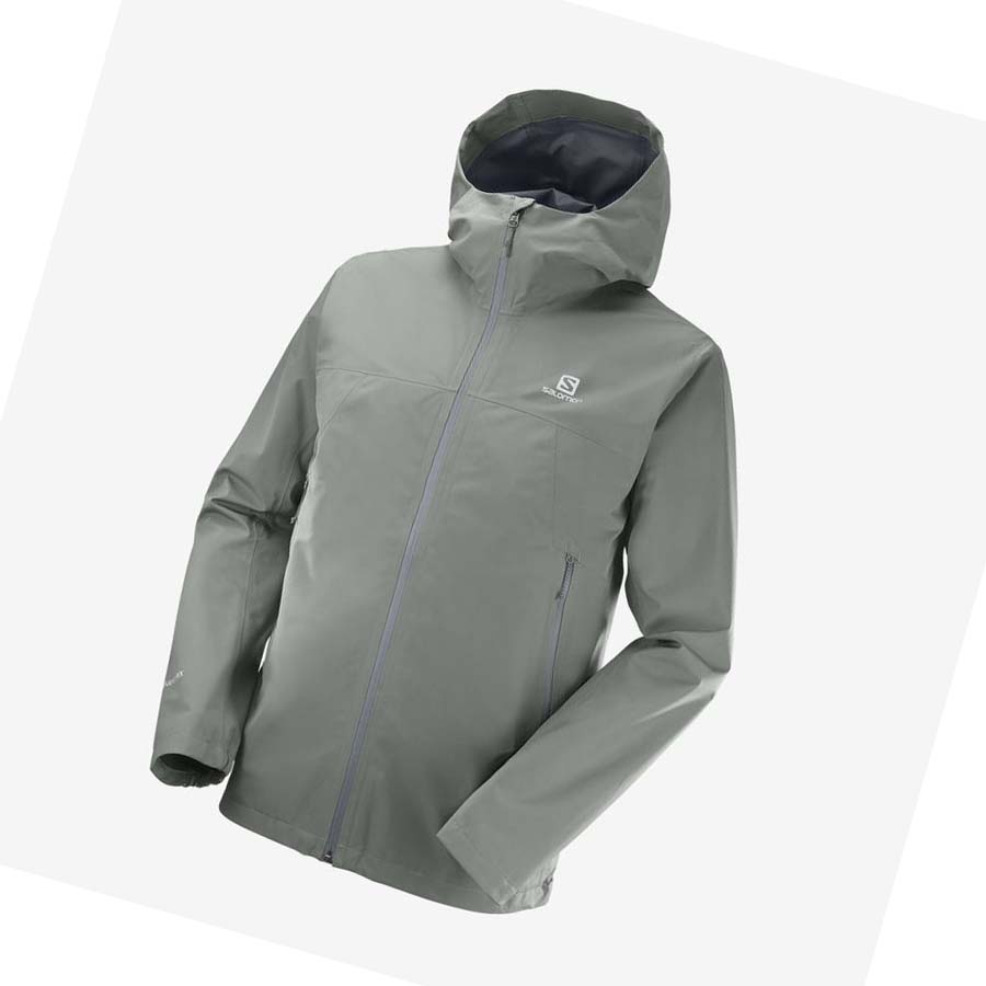 Chaquetas Salomon OUTLINE GORE-TEX WATERPROOF 2.5 LAYERS Hombre Verde Oliva | MX 3282TCE